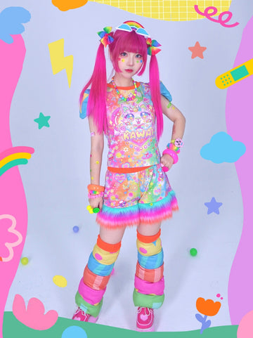 Dream Bubble 3D rainbow cat decora fashion suit