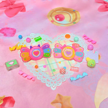 Harajuku decora kawai candy girl acrylic ring