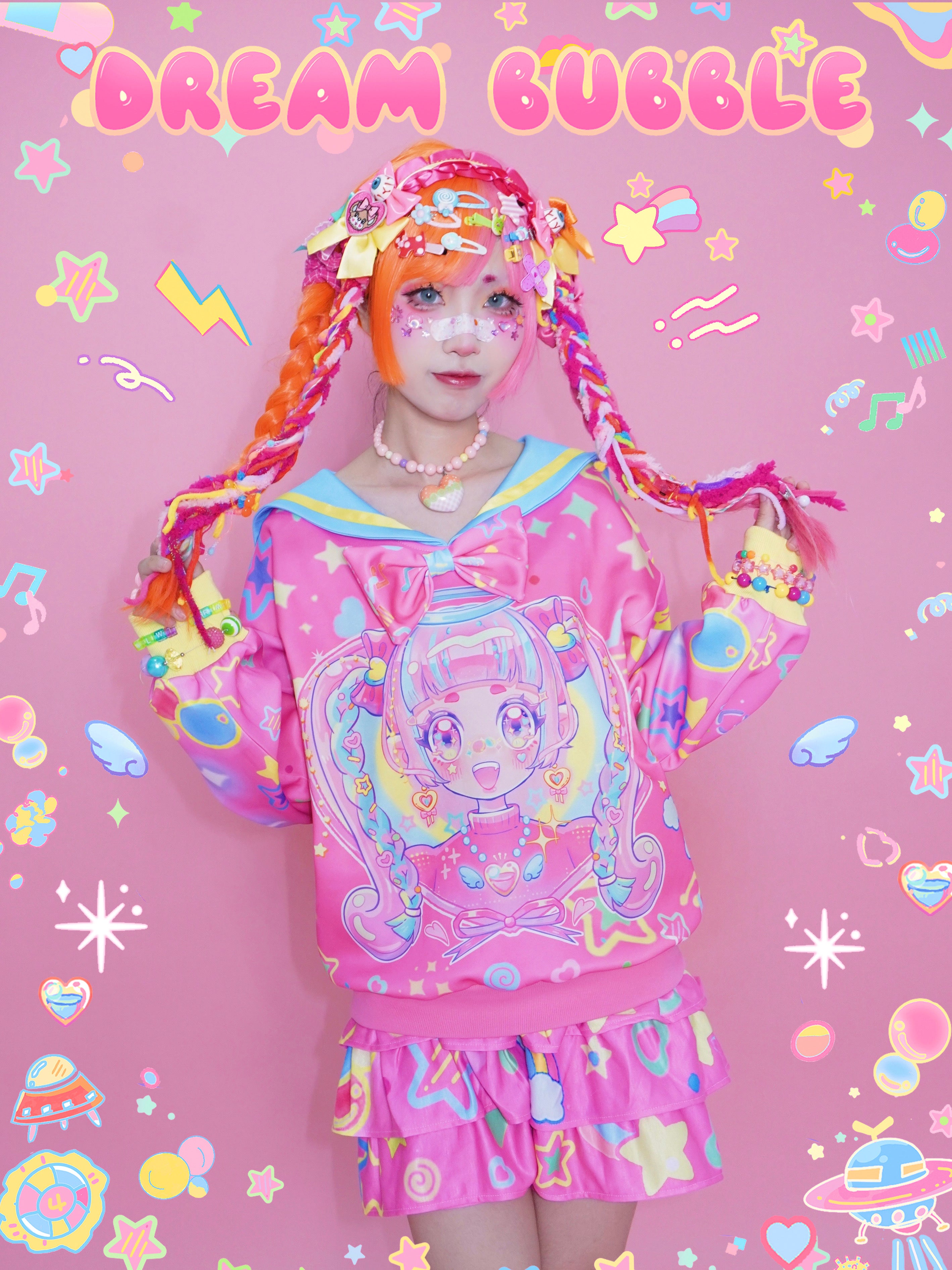 Dream Bubble – Decora Rainbow Graffiti Modal T-Shirt