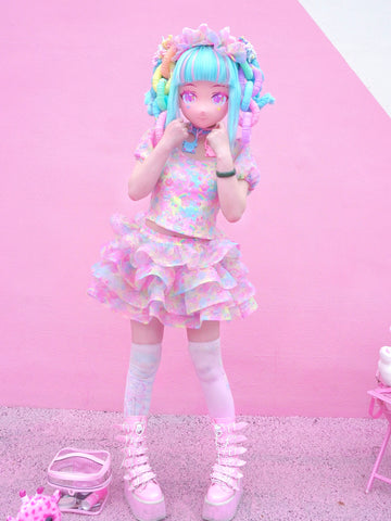 Dream Bubble Harajuku fairykei macaron skirt suit