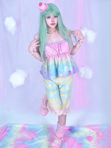 Dream Bubble sweetheart macaron Harajuku style sling set
