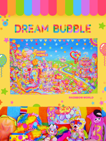 Dream Bubble Rainbow Cat World Home Decor Hanging Tapestry Party Harajuku Decora Style