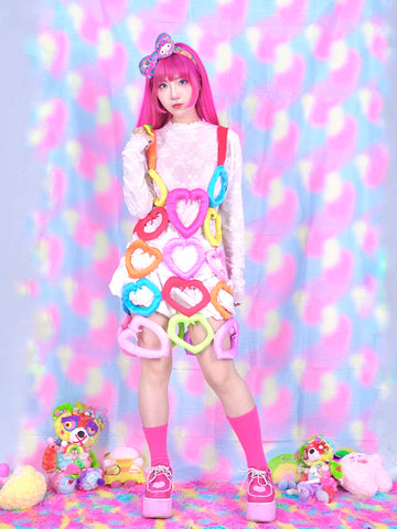 Dream Bubble Harajuku Fashion Street Love Contrasting Skirt Handmade Customization