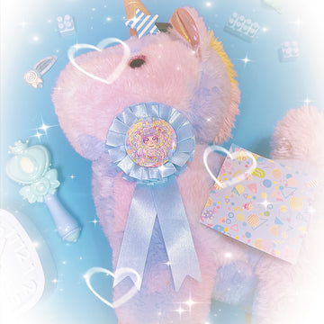 Blue Magical Girl kawai Badge&Corsage