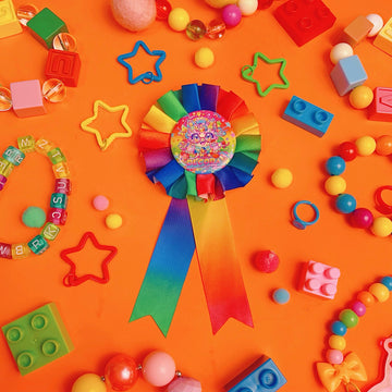 Kawai Rainbow cat decora fashion Badge&Corsage