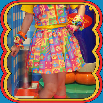 Dream Bubble rainbow decora plaid gradient skirt
